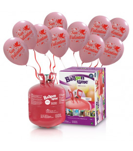 Kit ElioWorld® con 50 palloncini a forma di CUORE