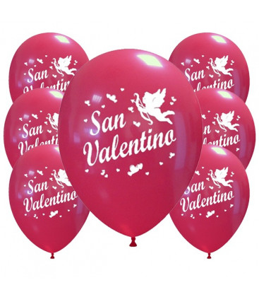 Palloncini rossi San Valentino - Ø 30cm - 100 pezzi 